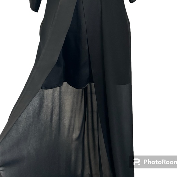 Italian Made Elisabetta Franchi Black Dress Luxury Collection Size 44 - Picture 4 of 10